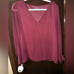Maroon dressy top